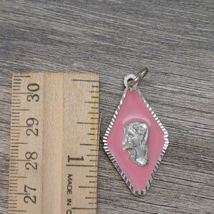 Pink and Silver Women's Pendant